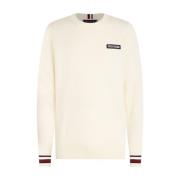 Witte Sweaters voor Heren Tommy Hilfiger , White , Heren