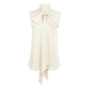 Champagne Mouwloze Top Nina Ricci , Beige , Dames