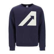 Sweatshirt met logo print Autry , Blue , Heren
