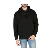 Lente/Zomer Heren Sweatshirt Calvin Klein , Black , Heren