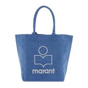 Logo Yenky Tote Bag met Contrasterend Borduurwerk Isabel Marant , Blue...