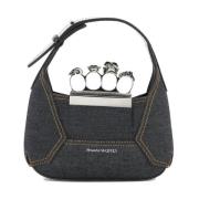 Jewelled Hobo Handtas Alexander McQueen , Blue , Dames