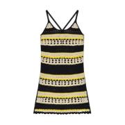 Gehaakte jurk Ganni , Multicolor , Dames