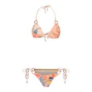 August Spliced Bloemen Bikini Set Zimmermann , Multicolor , Dames