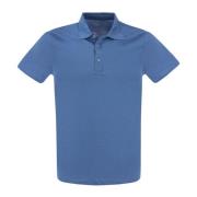 Luxe polo shirt met korte mouwen Majestic Filatures , Blue , Heren
