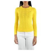 Gele Sweaters - Klassieke Stijl Ralph Lauren , Yellow , Dames