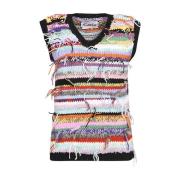 MultiColour V-Hals Wollen Vest Cavia , Multicolor , Heren