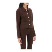 Yuna Geknipte Cardigan Siedrés , Brown , Dames