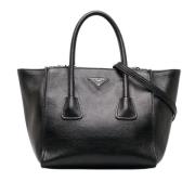 Pre-owned Leather handbags Prada Vintage , Black , Dames