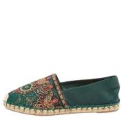 Pre-owned Lace flats Valentino Vintage , Green , Dames
