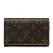 Pre-owned Canvas wallets Louis Vuitton Vintage , Brown , Dames