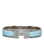 Pre-owned Metal bracelets Hermès Vintage , Blue , Dames