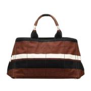 Pre-owned Canvas handbags Prada Vintage , Brown , Dames