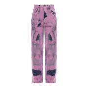 Straight Jeans Darkpark , Pink , Heren