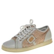 Pre-owned Leather sneakers Dolce & Gabbana Pre-owned , White , Dames