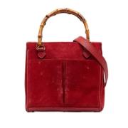 Pre-owned Leather handbags Gucci Vintage , Red , Dames