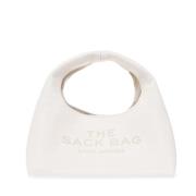 Witte Mini Sack Tas met Logo Marc Jacobs , White , Dames