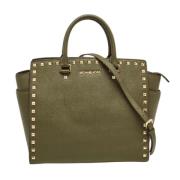 Pre-owned Leather totes Michael Kors Pre-owned , Green , Dames