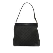 Pre-owned Leather shoulder-bags Gucci Vintage , Black , Dames