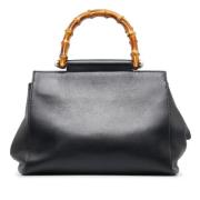 Pre-owned Leather gucci-bags Gucci Vintage , Black , Dames