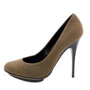 Pre-owned Canvas heels Giuseppe Zanotti Pre-owned , Green , Dames