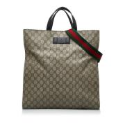 Pre-owned Coated canvas gucci-bags Gucci Vintage , Gray , Dames