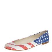 Pre-owned Fabric flats Giuseppe Zanotti Pre-owned , White , Dames