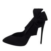 Pre-owned Suede heels Giuseppe Zanotti Pre-owned , Black , Dames