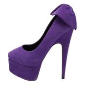 Pre-owned Suede heels Giuseppe Zanotti Pre-owned , Purple , Dames