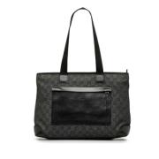 Pre-owned Leather totes Gucci Vintage , Black , Dames