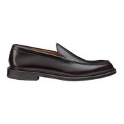 Donkerbruine kalfsleren loafers Doucal's , Brown , Heren