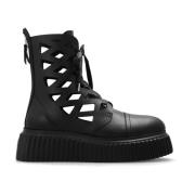 Viggy platform boots AGL , Black , Dames