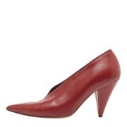 Pre-owned Leather heels Celine Vintage , Red , Dames