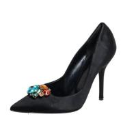 Pre-owned Satin heels Dolce & Gabbana Pre-owned , Black , Dames