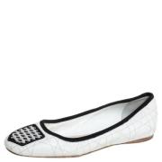 Pre-owned Leather flats Dior Vintage , White , Dames