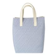 Pre-owned Canvas handbags Bvlgari Vintage , Blue , Dames