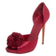 Pre-owned Fabric heels Alexander McQueen Pre-owned , Red , Dames