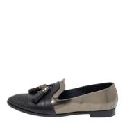 Pre-owned Leather flats Sergio Rossi Pre-owned , Black , Dames