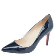 Pre-owned Leather heels Christian Louboutin Pre-owned , Black , Dames