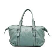 Pre-owned Leather handbags Loewe Pre-owned , Green , Dames