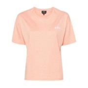 Nieuw Ava Flocked Logo T-Shirt A.p.c. , Orange , Dames