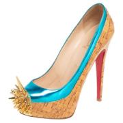 Pre-owned Leather heels Christian Louboutin Pre-owned , Beige , Dames