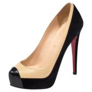 Pre-owned Leather heels Christian Louboutin Pre-owned , Black , Dames