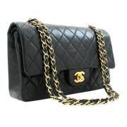 Pre-owned Leather chanel-bags Chanel Vintage , Black , Dames