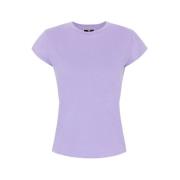 Geborduurd Iris T-shirt Elisabetta Franchi , Purple , Dames