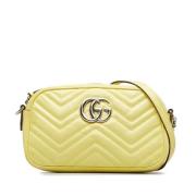 Pre-owned Leather shoulder-bags Gucci Vintage , Yellow , Dames