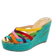 Pre-owned Fabric sandals Christian Louboutin Pre-owned , Multicolor , ...