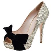 Pre-owned Velvet heels Miu Miu Pre-owned , Yellow , Dames