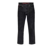 Zwarte Denim Jeans voor Heren Hugo Boss , Black , Heren