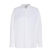 Klassieke Witte Blouse voor Dames Tommy Hilfiger , White , Dames